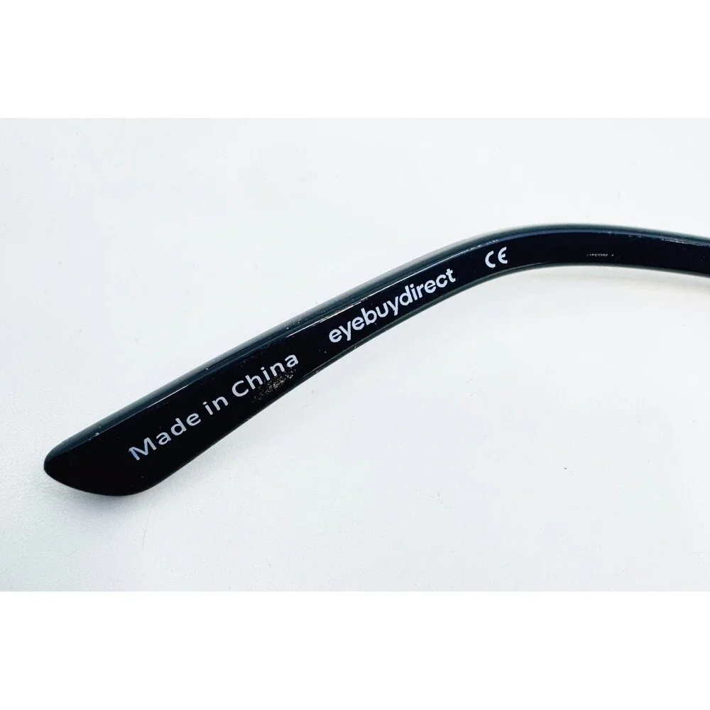 Eyebuydirect Eyeglass Frames Unisex Black Nantes Aviator Full Rim 59-16-148
